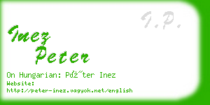 inez peter business card